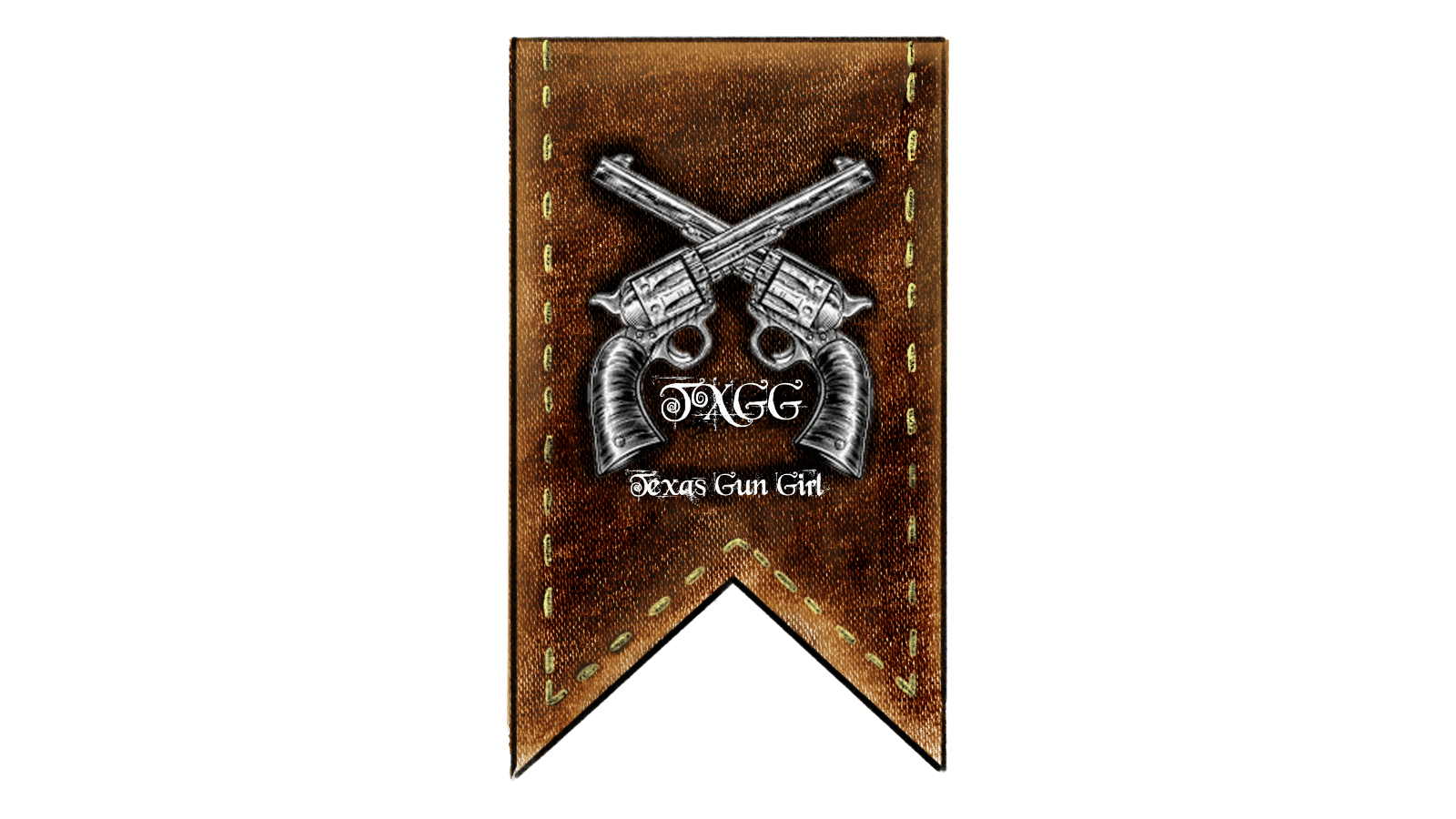 Texas Gun Girl Web Logo Ribbon 2018
